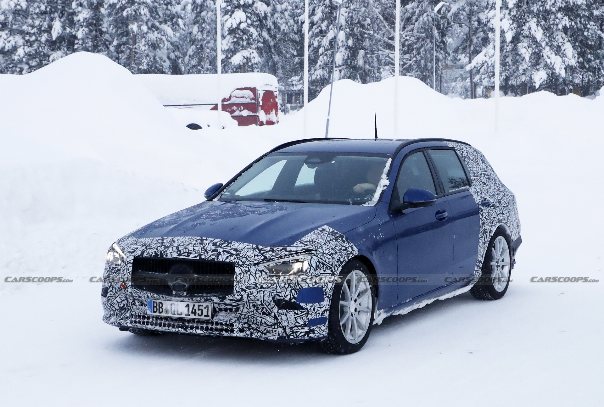 2022 Mercedes C-Class Estate Prototypes Show More Skin Than Before As Debut Looms