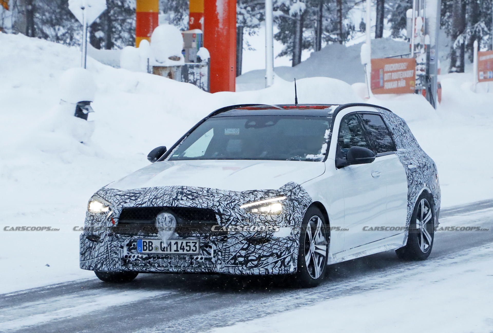 2022 Mercedes C-Class Estate Prototypes Show More Skin Than Before As Debut Looms