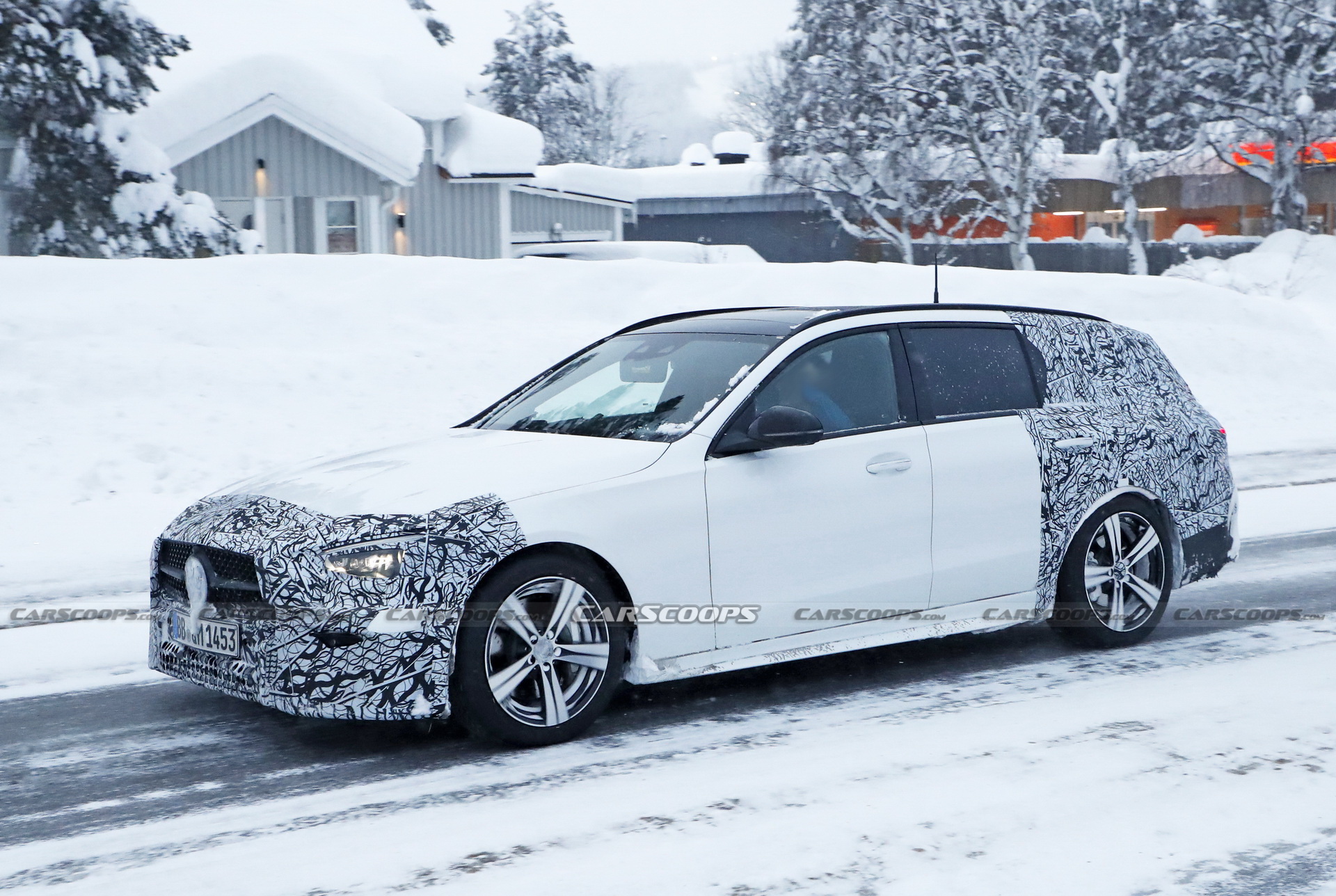 2022 Mercedes C-Class Estate Prototypes Show More Skin Than Before As Debut Looms