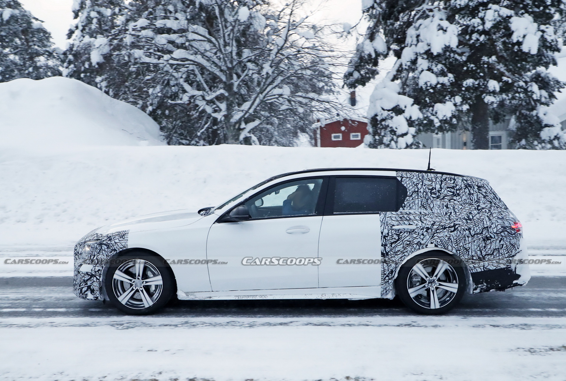 2022 Mercedes C-Class Estate Prototypes Show More Skin Than Before As Debut Looms