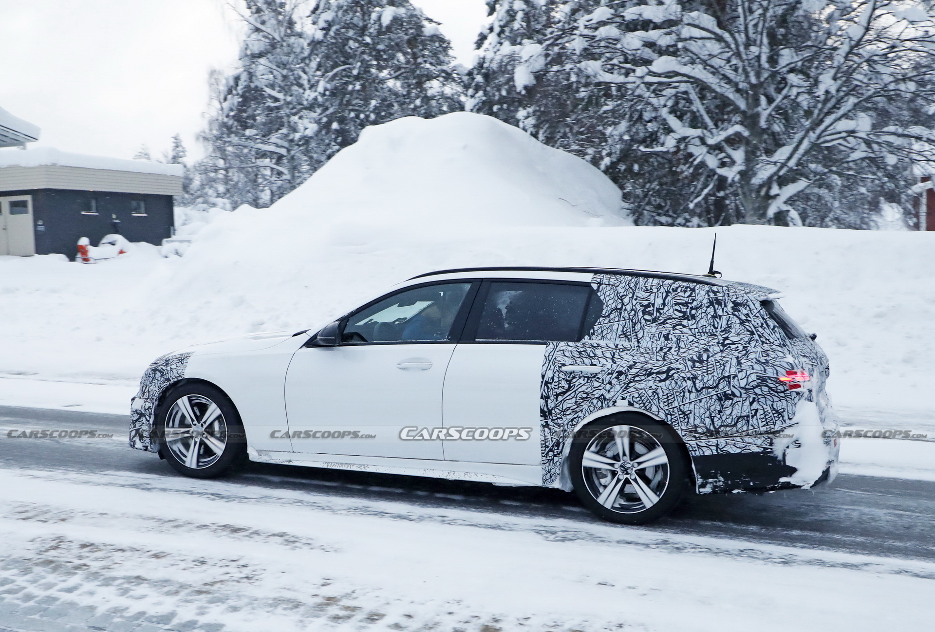 2022 Mercedes C-Class Estate Prototypes Show More Skin Than Before As Debut Looms