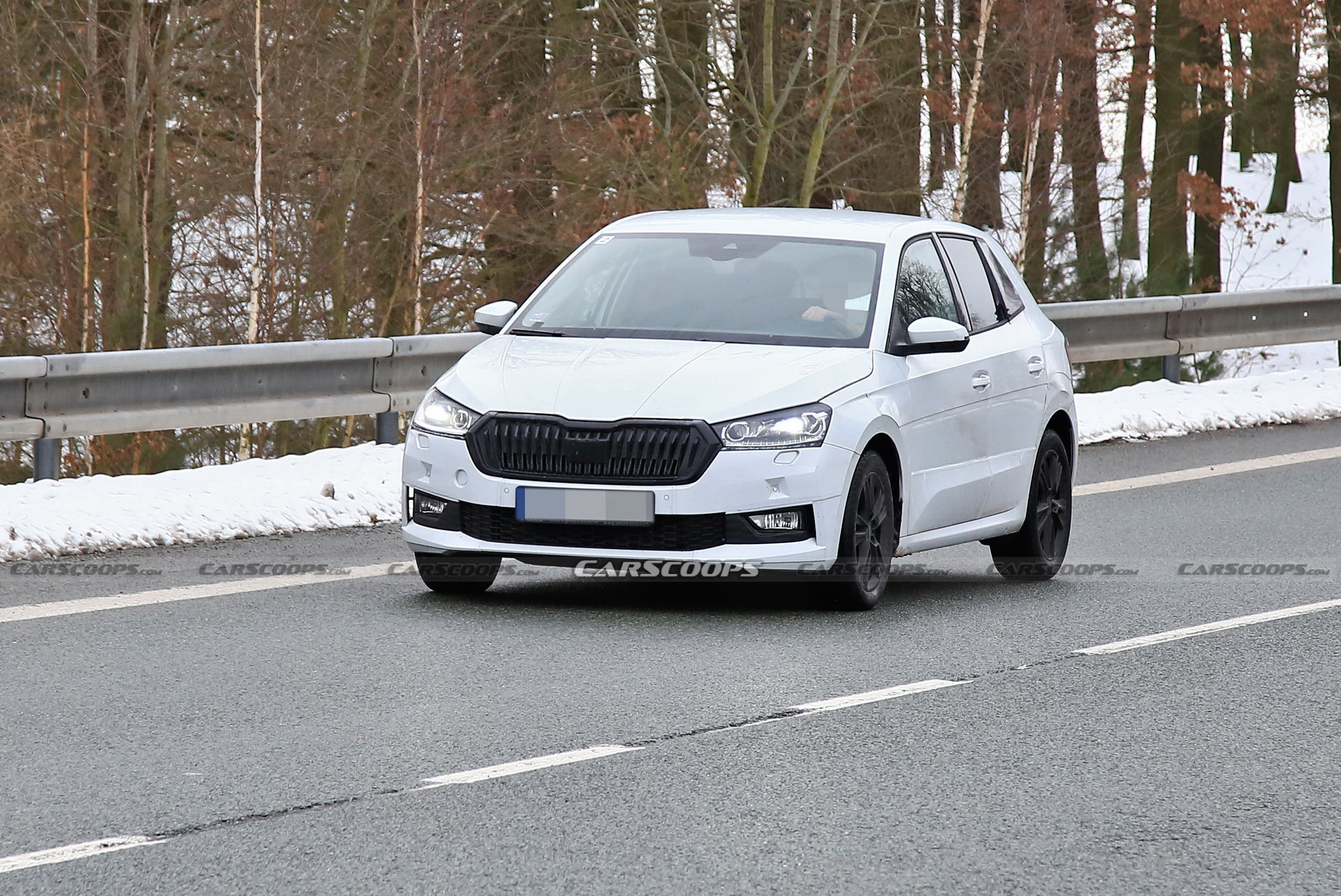 All-New Skoda Fabia Prototype Spotted Testing With Vision RS Concept Styling