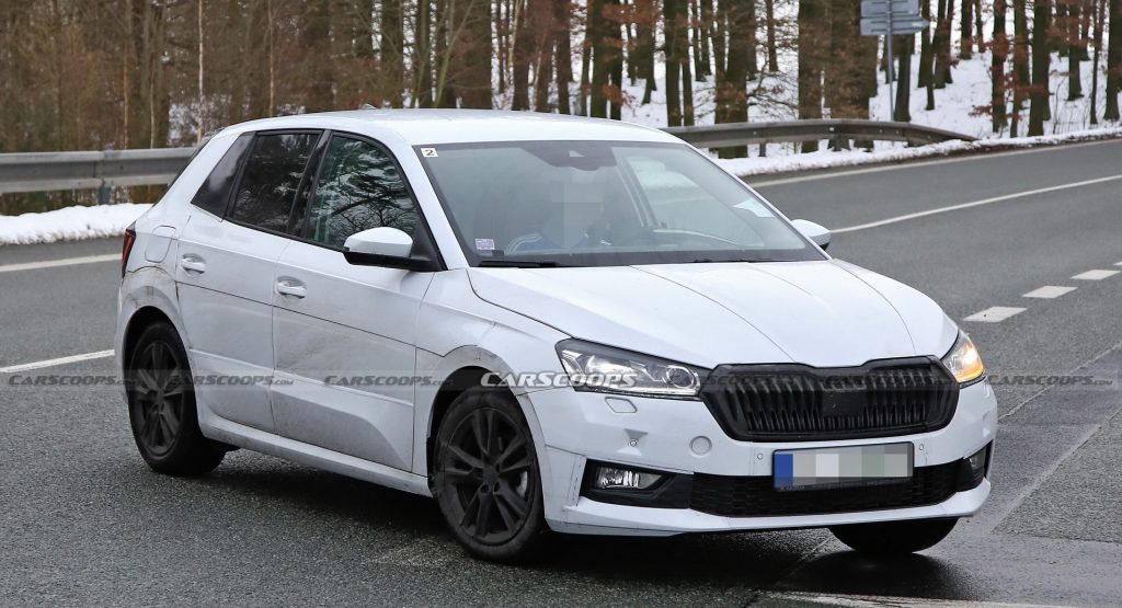  All-New Skoda Fabia Prototype Spotted Testing With Vision RS Concept Styling