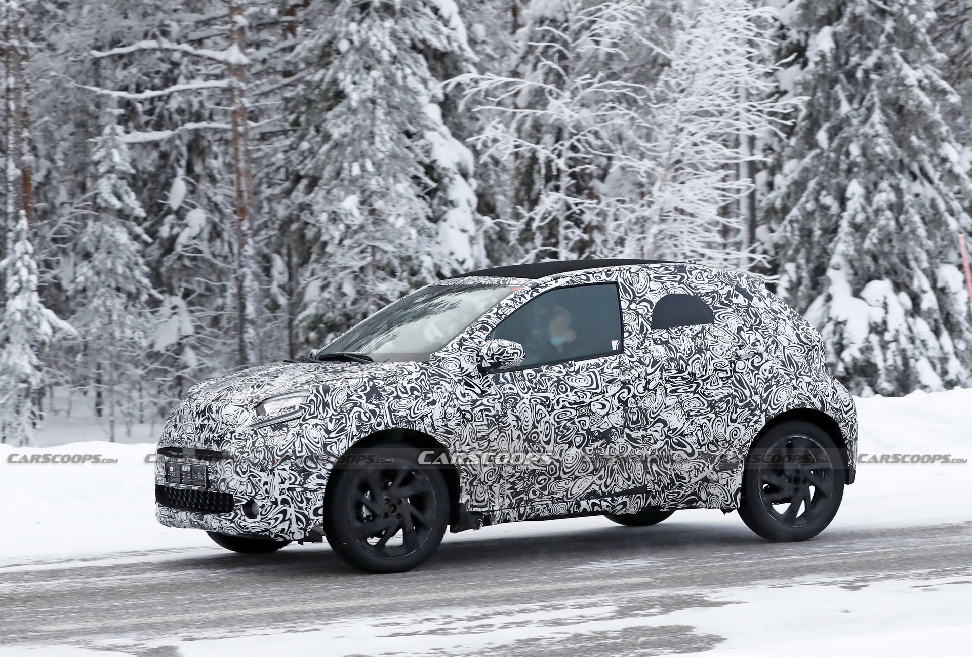 Next-Gen Toyota Aygo Spied With Canvas Roof Option