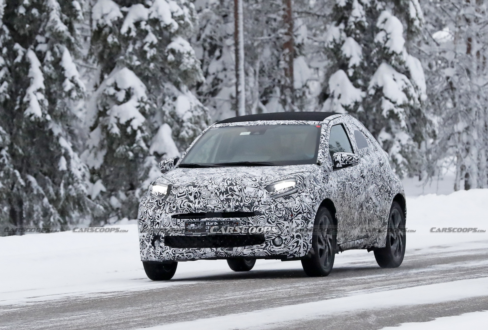 Next-Gen Toyota Aygo Spied With Canvas Roof Option
