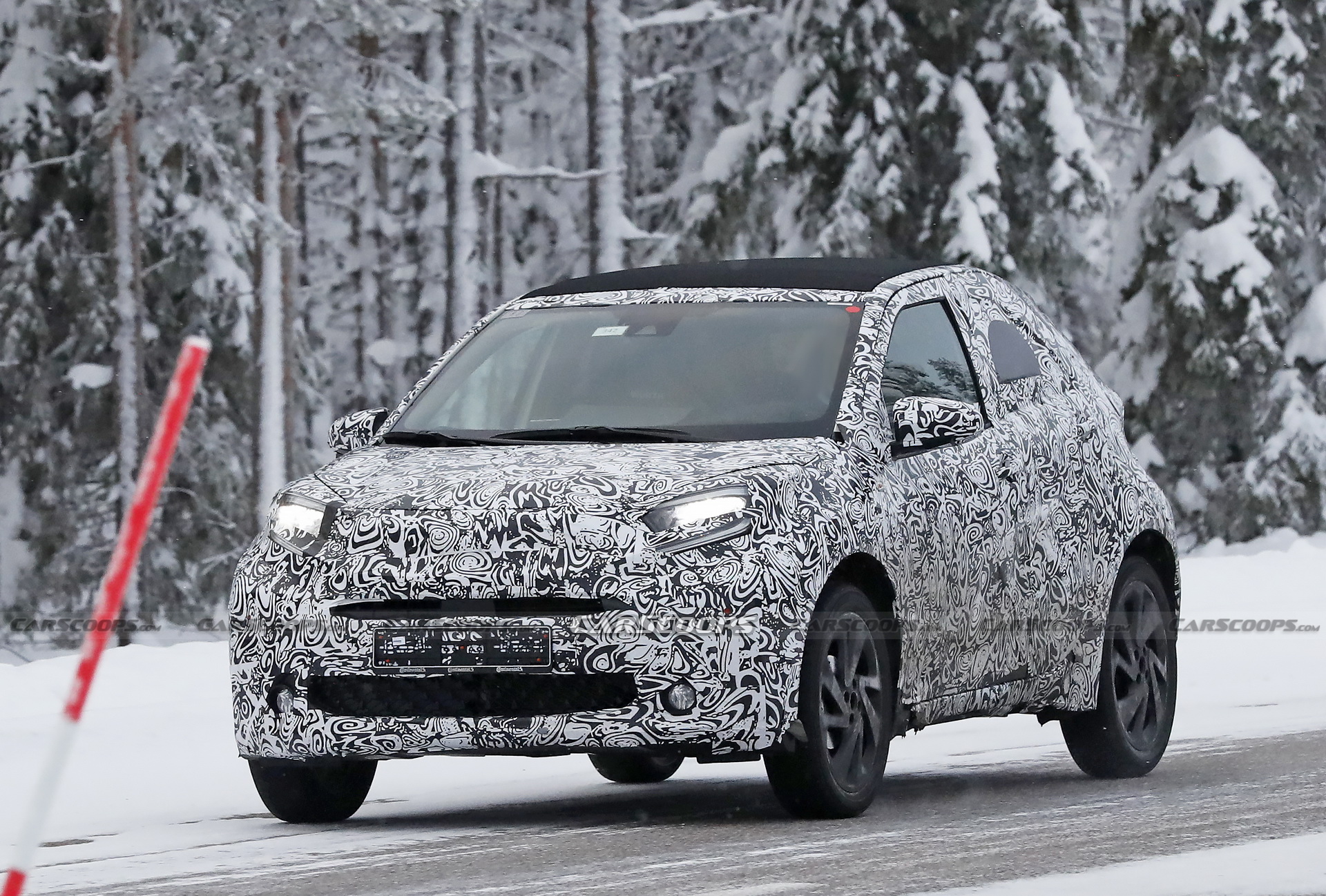 Next-Gen Toyota Aygo Spied With Canvas Roof Option