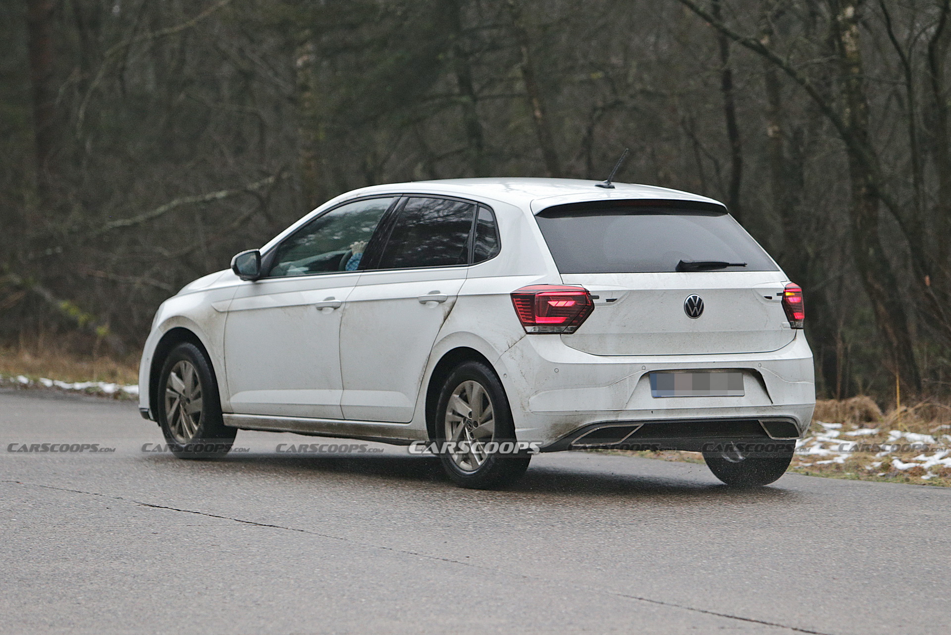 2022 VW Polo Facelift Makes Spy Debut With Golf Inspired Styling And An Annoyed Driver