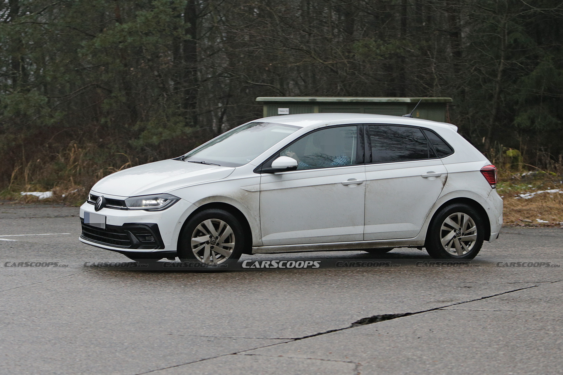 2022 VW Polo Facelift Makes Spy Debut With Golf Inspired Styling And An Annoyed Driver