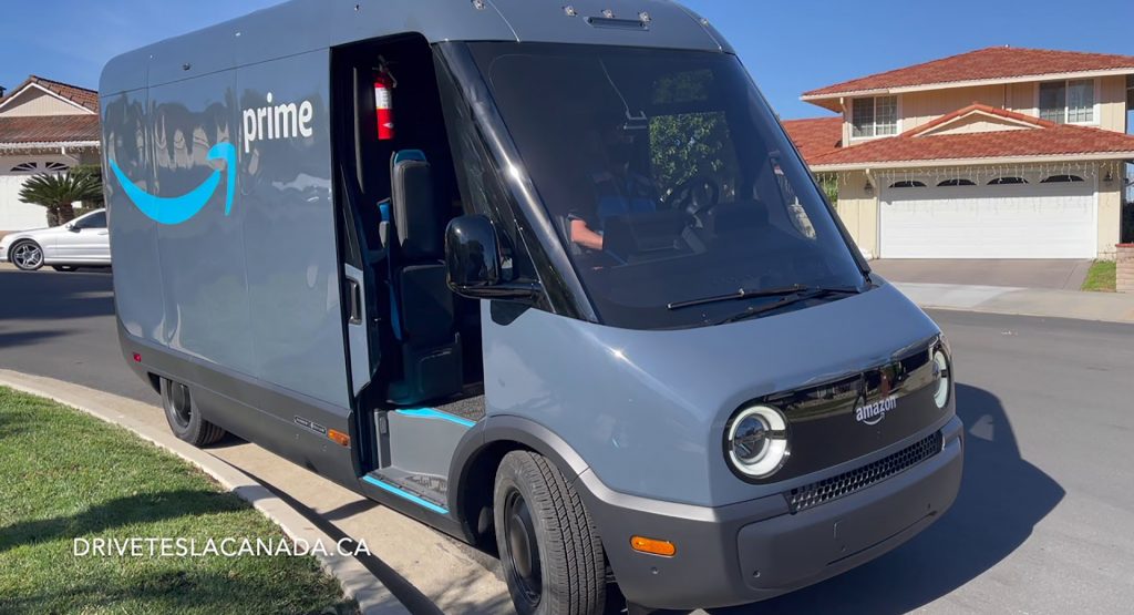  Listen To The Annoying Sound Of Amazon’s Electric Rivian Delivery Vans