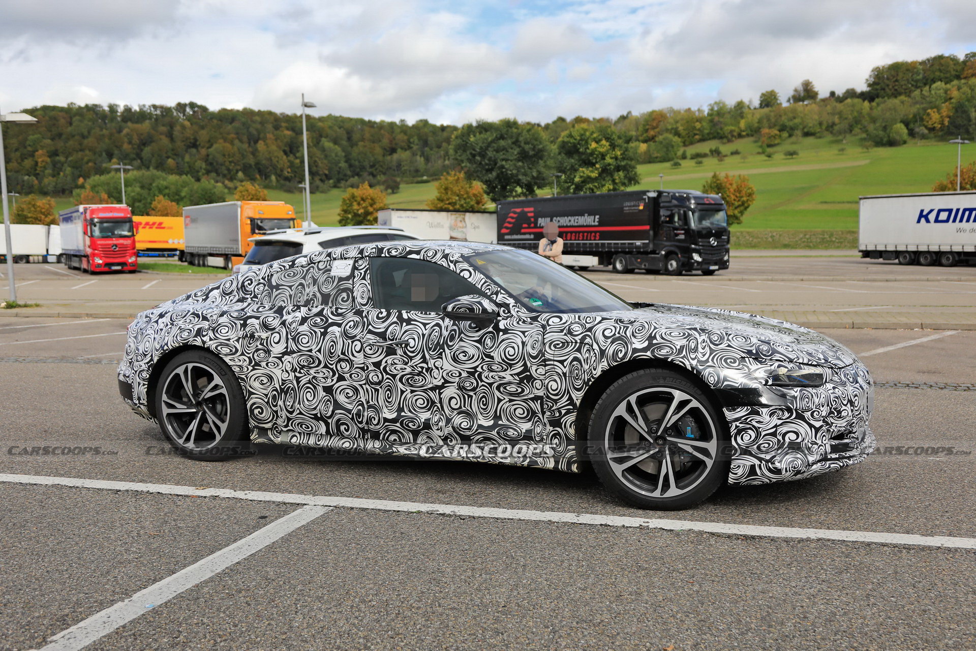 Audi’s RS E-Tron GT Electric Performance Saloon Spotted Charging As Debut Nears