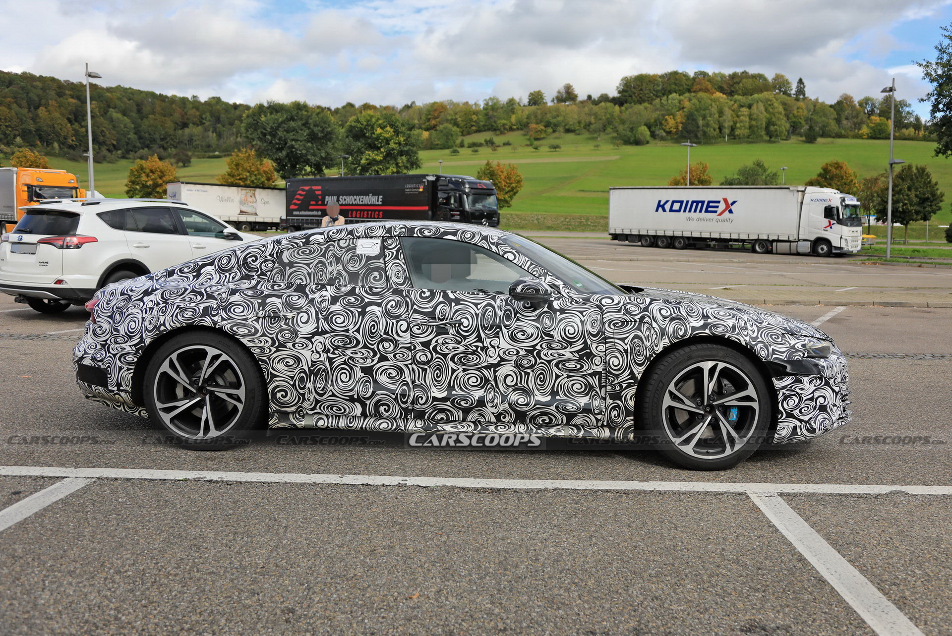 Audi’s RS E-Tron GT Electric Performance Saloon Spotted Charging As Debut Nears