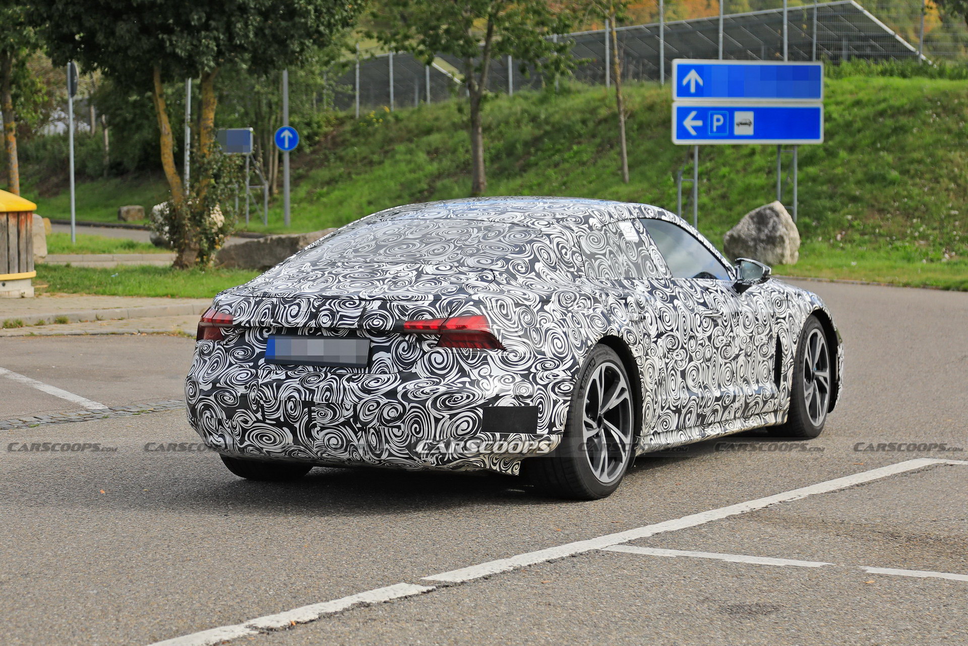 Audi’s RS E-Tron GT Electric Performance Saloon Spotted Charging As Debut Nears