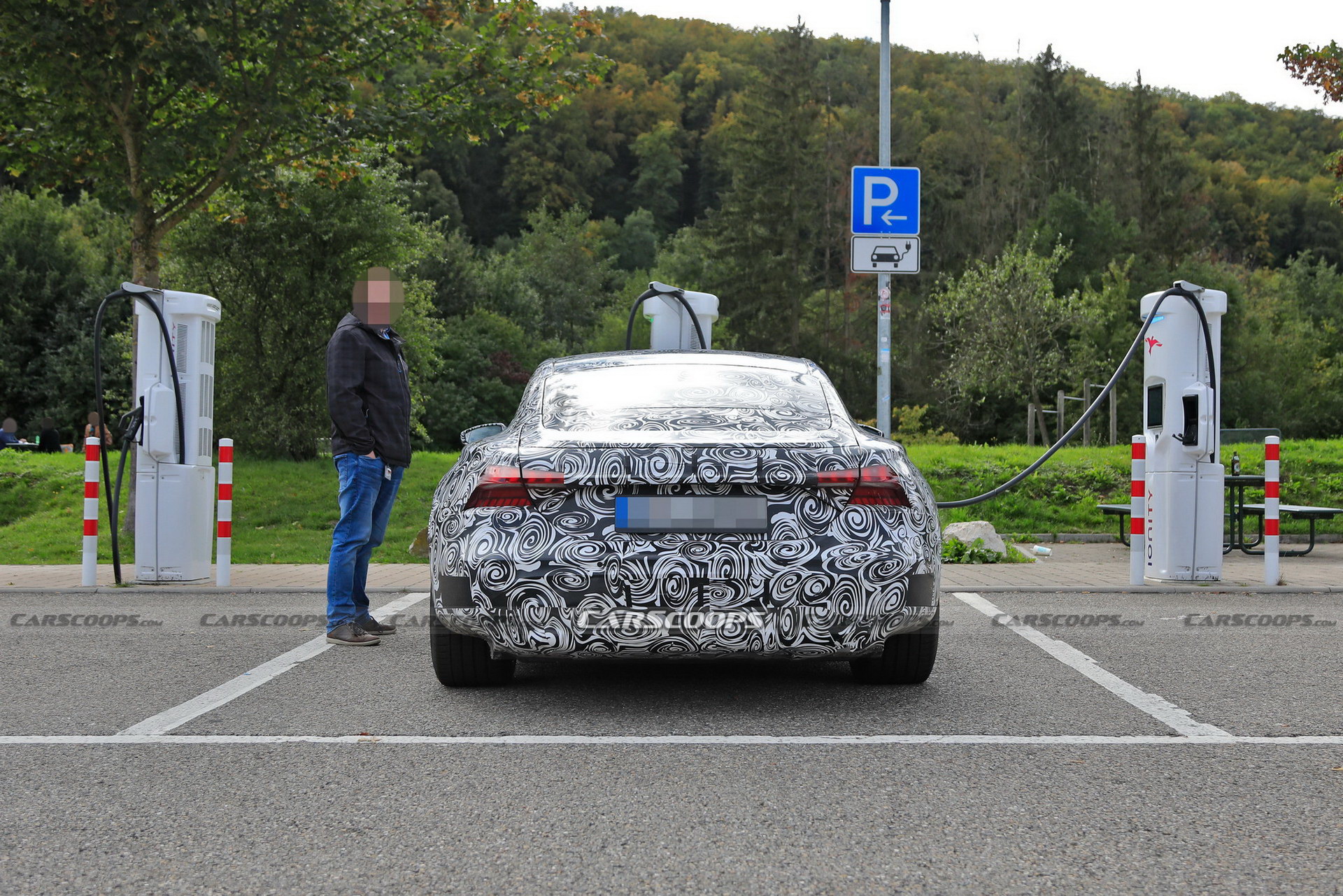 Audi’s RS E-Tron GT Electric Performance Saloon Spotted Charging As Debut Nears