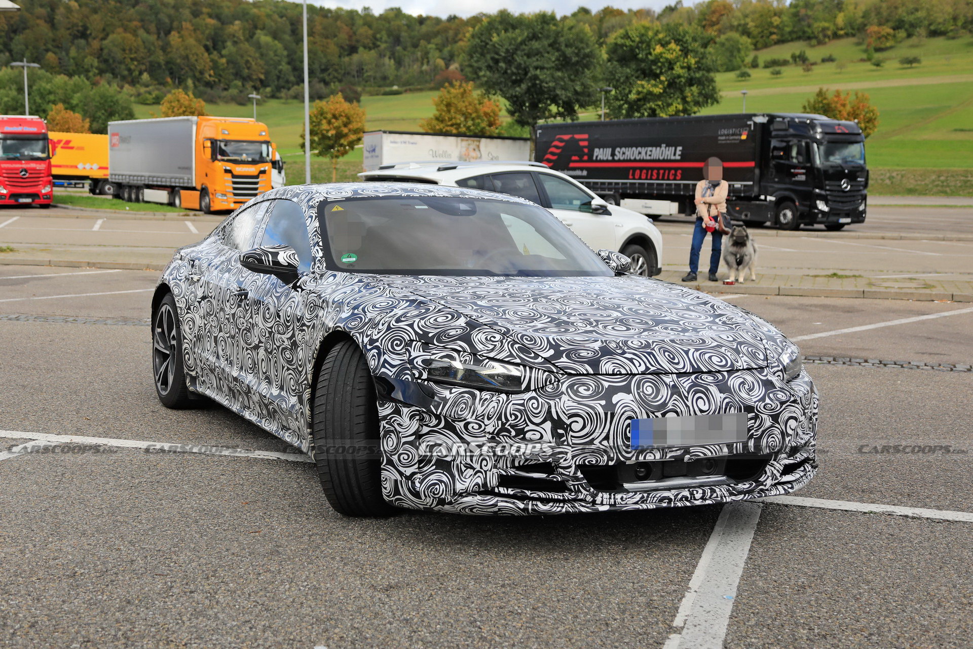 Audi’s RS E-Tron GT Electric Performance Saloon Spotted Charging As Debut Nears