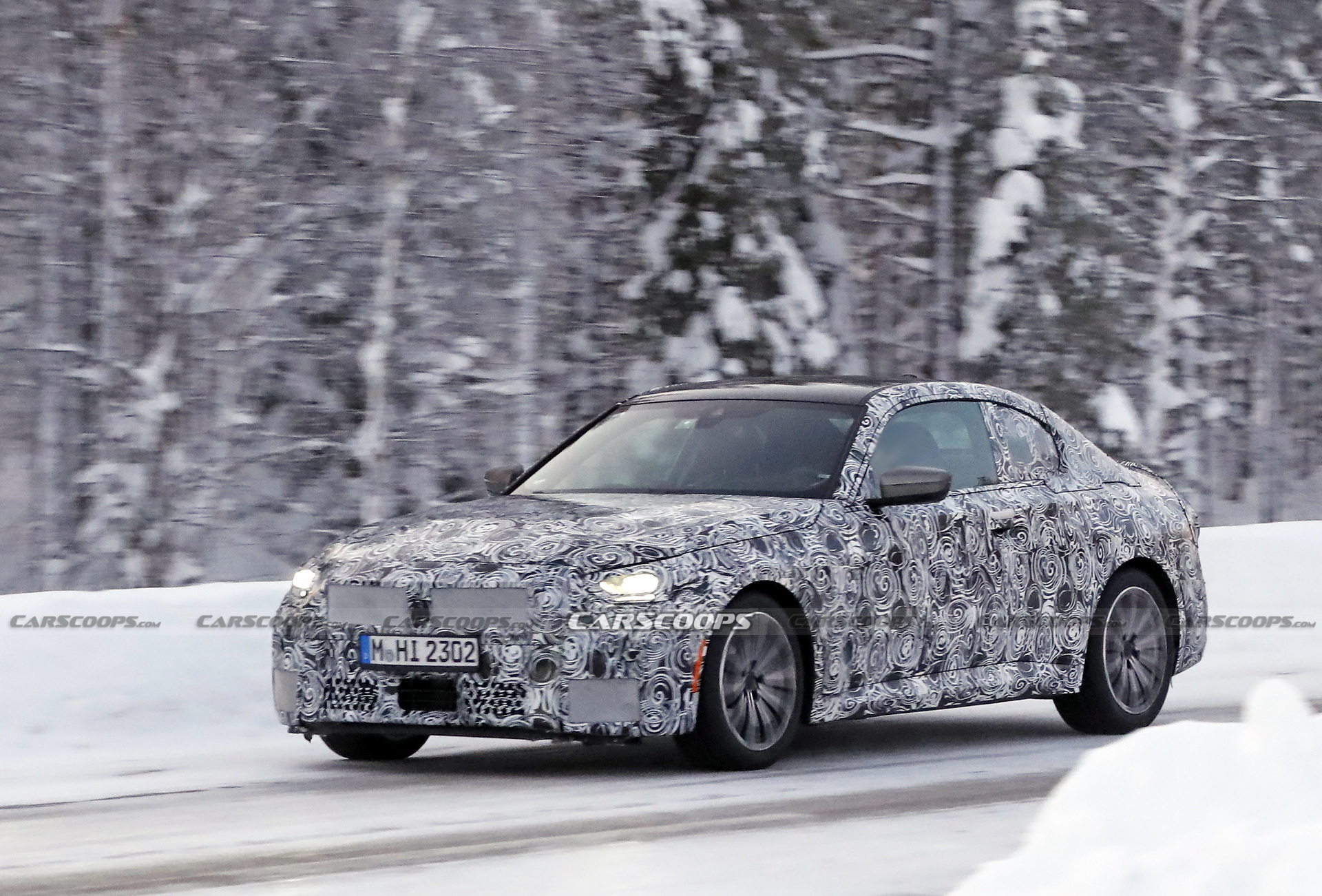 2022 BMW 2-Series Coupe Spied Again Not Giving Away Its Secrets