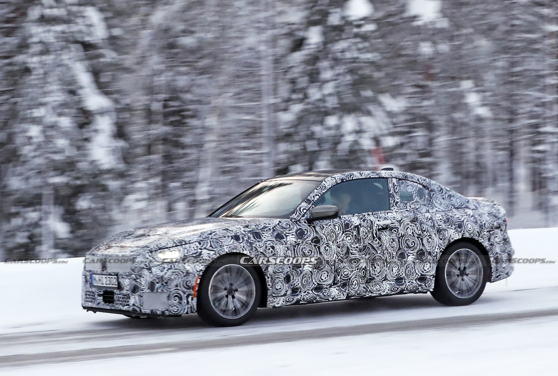 2022 BMW 2-Series Coupe Spied Again Not Giving Away Its Secrets