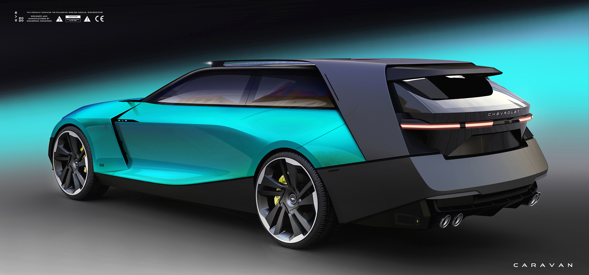 A GM Intern Designed This Chevy Caravan SS, A Modern Coupe-Wagon Study