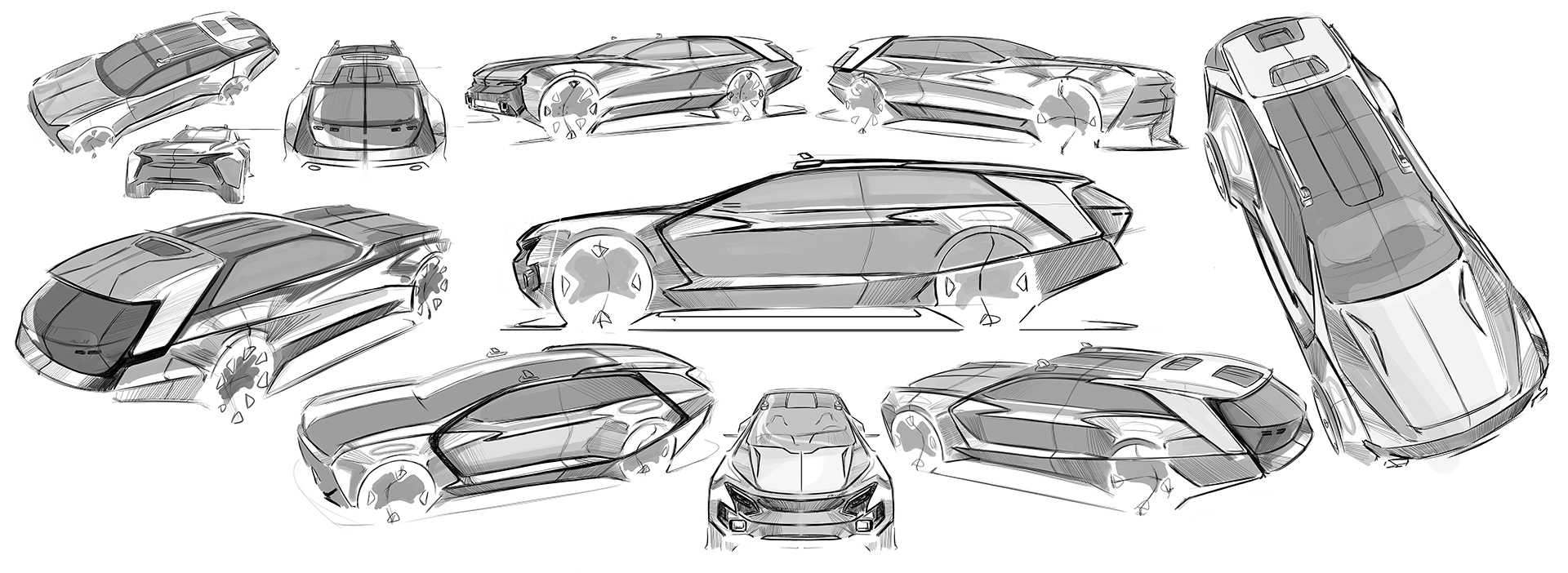 A GM Intern Designed This Chevy Caravan SS, A Modern Coupe-Wagon Study