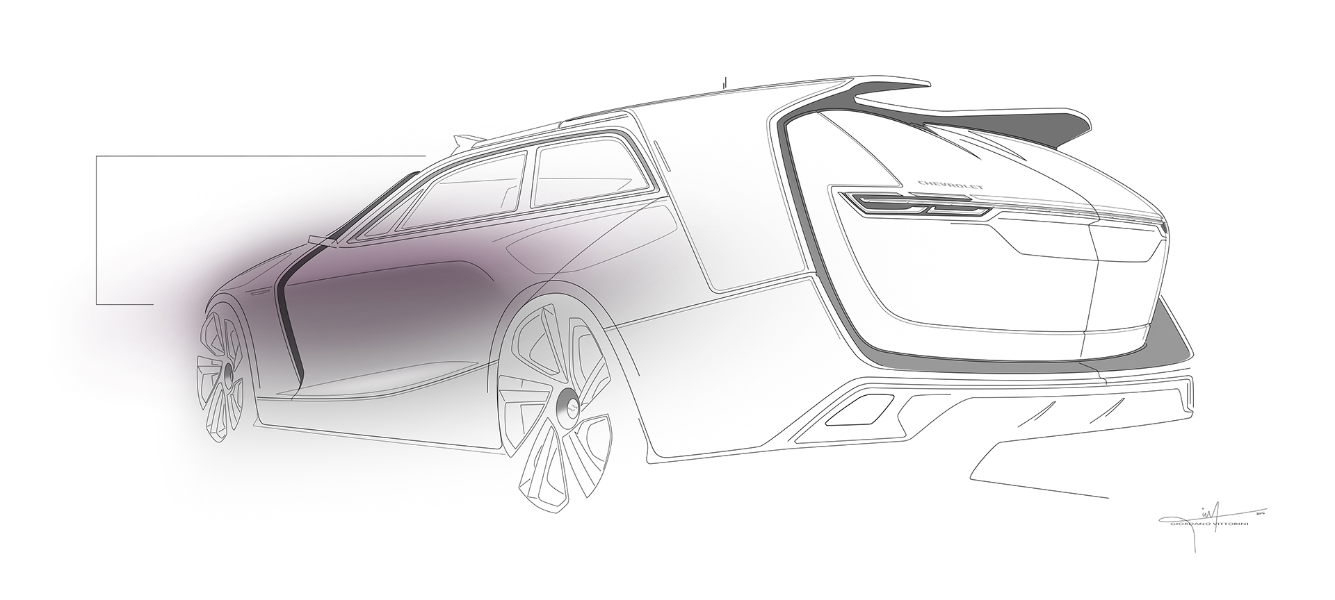 A GM Intern Designed This Chevy Caravan SS, A Modern Coupe-Wagon Study