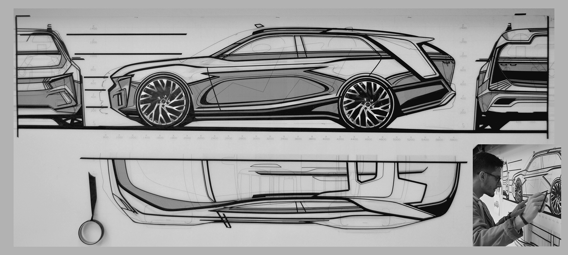 A GM Intern Designed This Chevy Caravan SS, A Modern Coupe-Wagon Study
