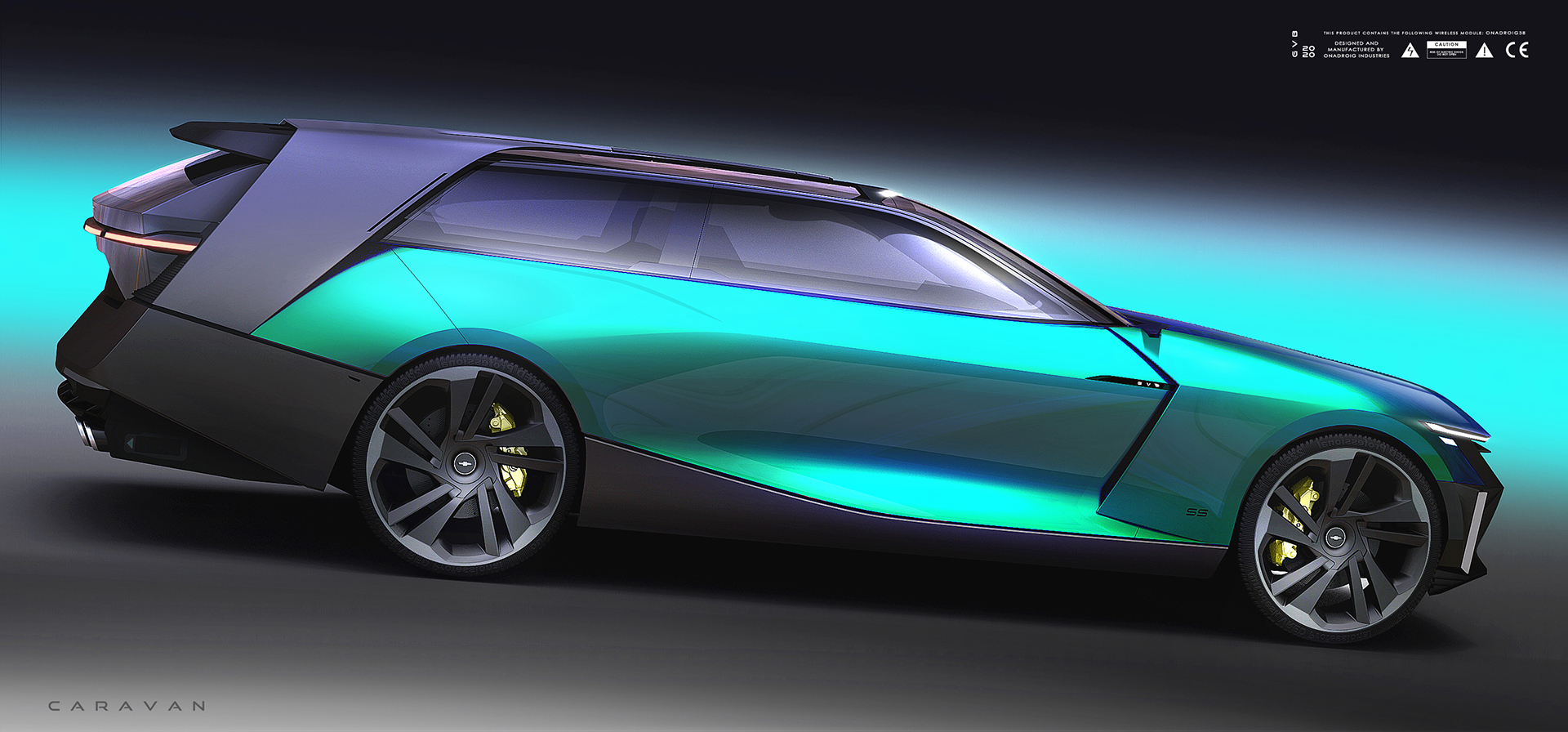 A GM Intern Designed This Chevy Caravan SS, A Modern Coupe-Wagon Study