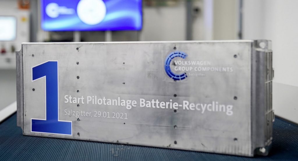  Volkswagen Opens EV Battery Recycling Plant In Germany