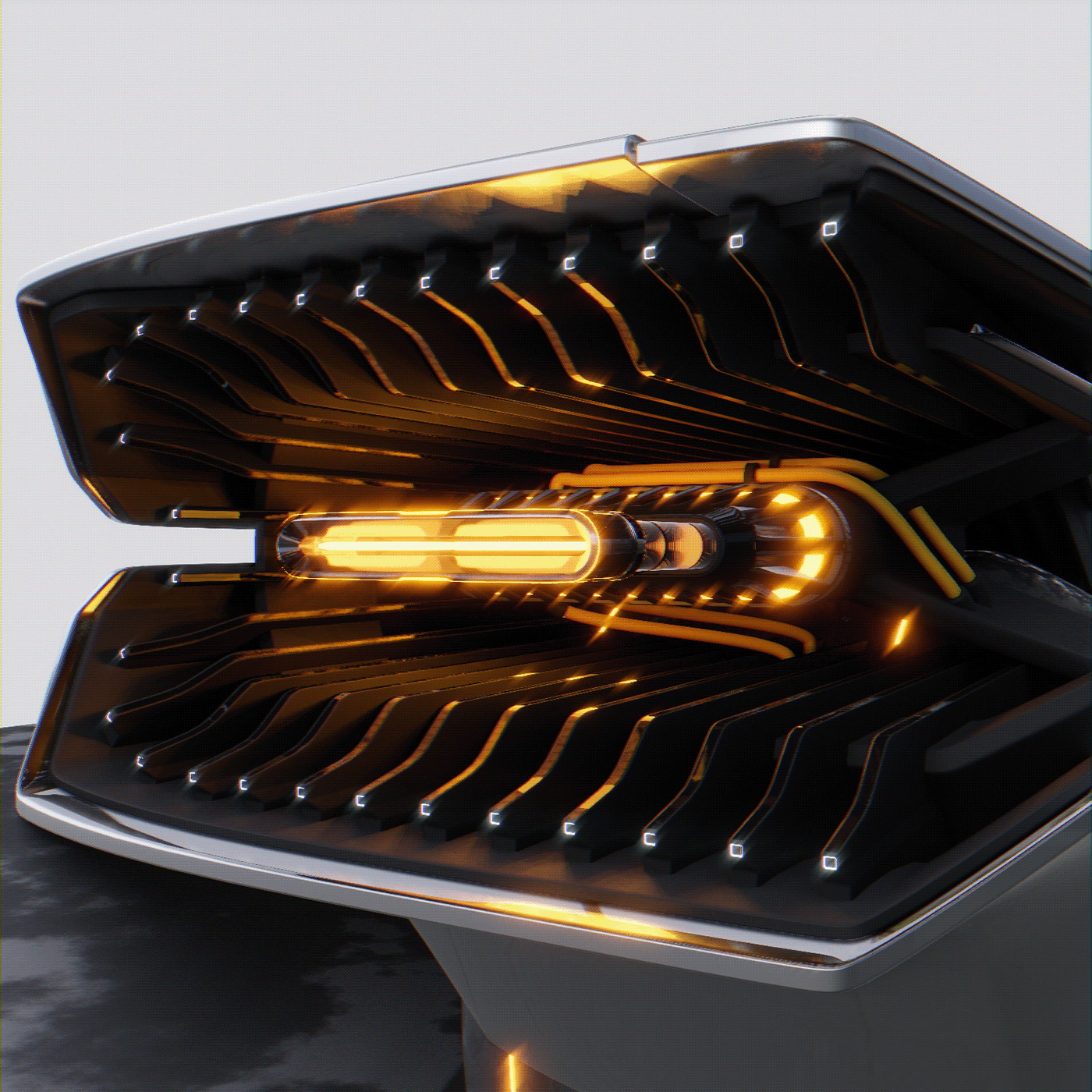 Designer Envisions Futuristic Ferrari For Cyberpunk 2077