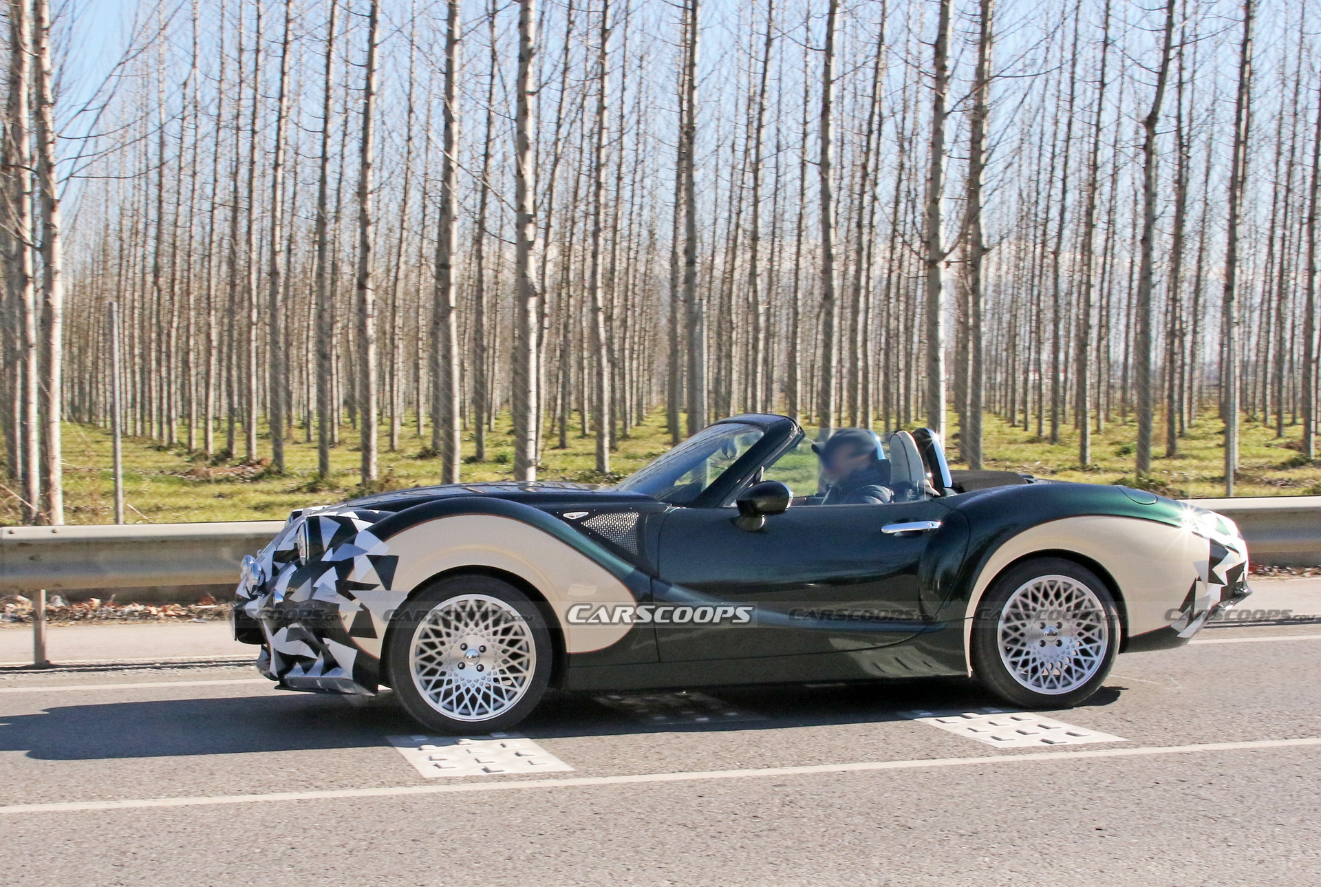 Miata-Based Hurtan Sports Car Now Spied As A Roadster, Too