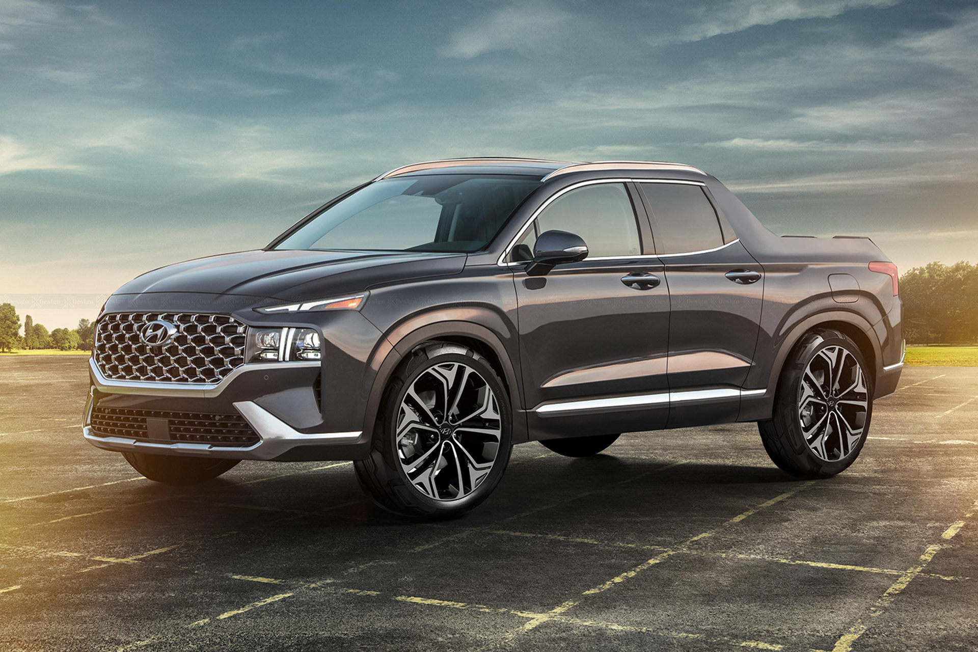 Is It A Bad Thing That The Hyundai Santa Cruz Pickup Won’t Look Like This Santa Fe-Inspired Render?