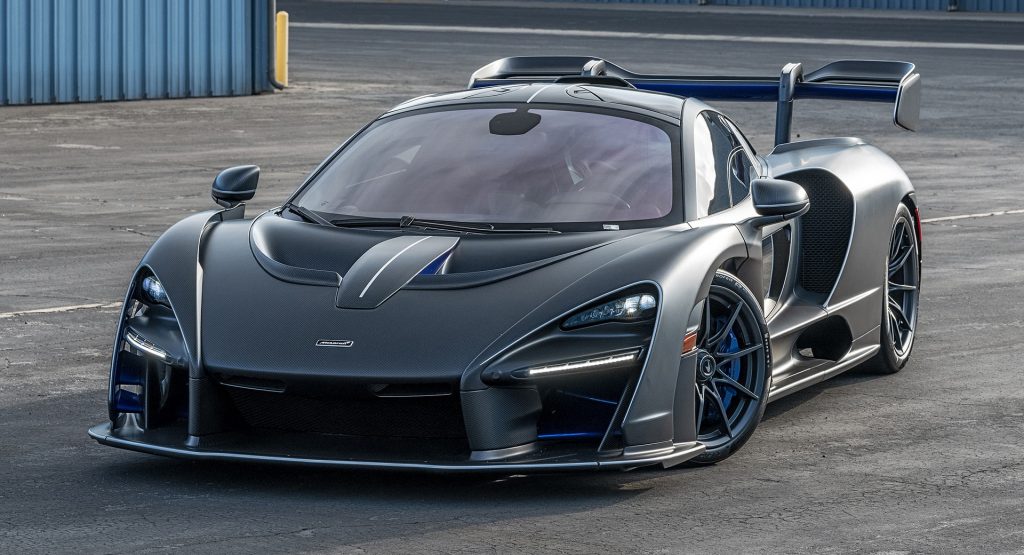  Matte Carbon McLaren Senna With 410 Miles On The Odo Has Over $360,000 Worth Of Options