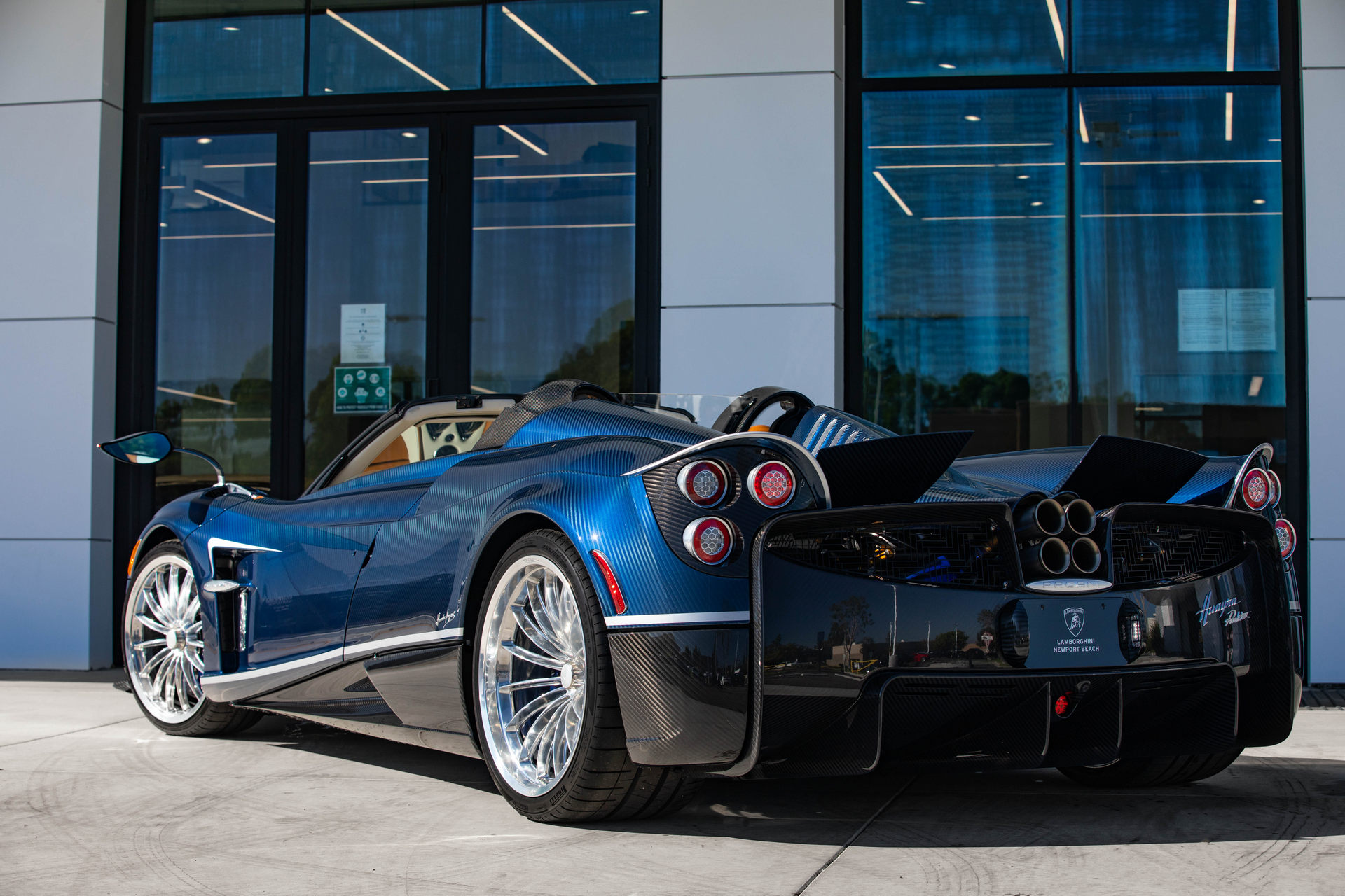 2018 Pagani Huayra Roadster Clad In Blue Carbon Is Just About