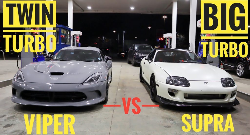 800 HP Toyota Supra Doesn’t Stand A Chance Against 1,300 HP Dodge Viper