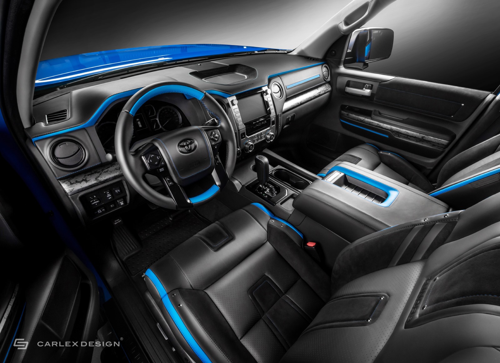 Voodoo Blue Toyota Tundra Gets Custom Interior Courtesy Of Carlex Design
