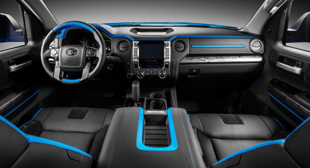  Voodoo Blue Toyota Tundra Gets Custom Interior Courtesy Of Carlex Design