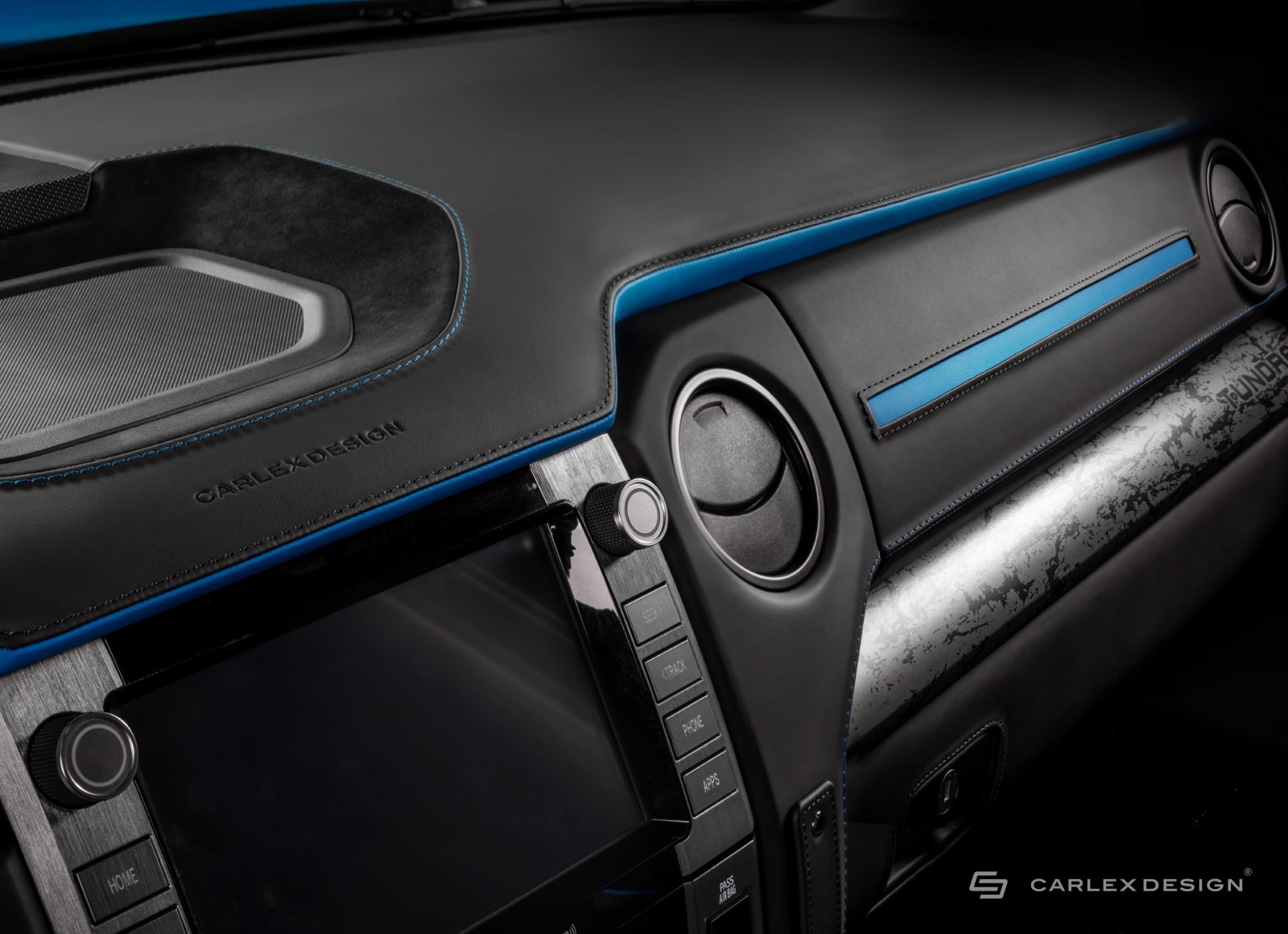 Voodoo Blue Toyota Tundra Gets Custom Interior Courtesy Of Carlex Design