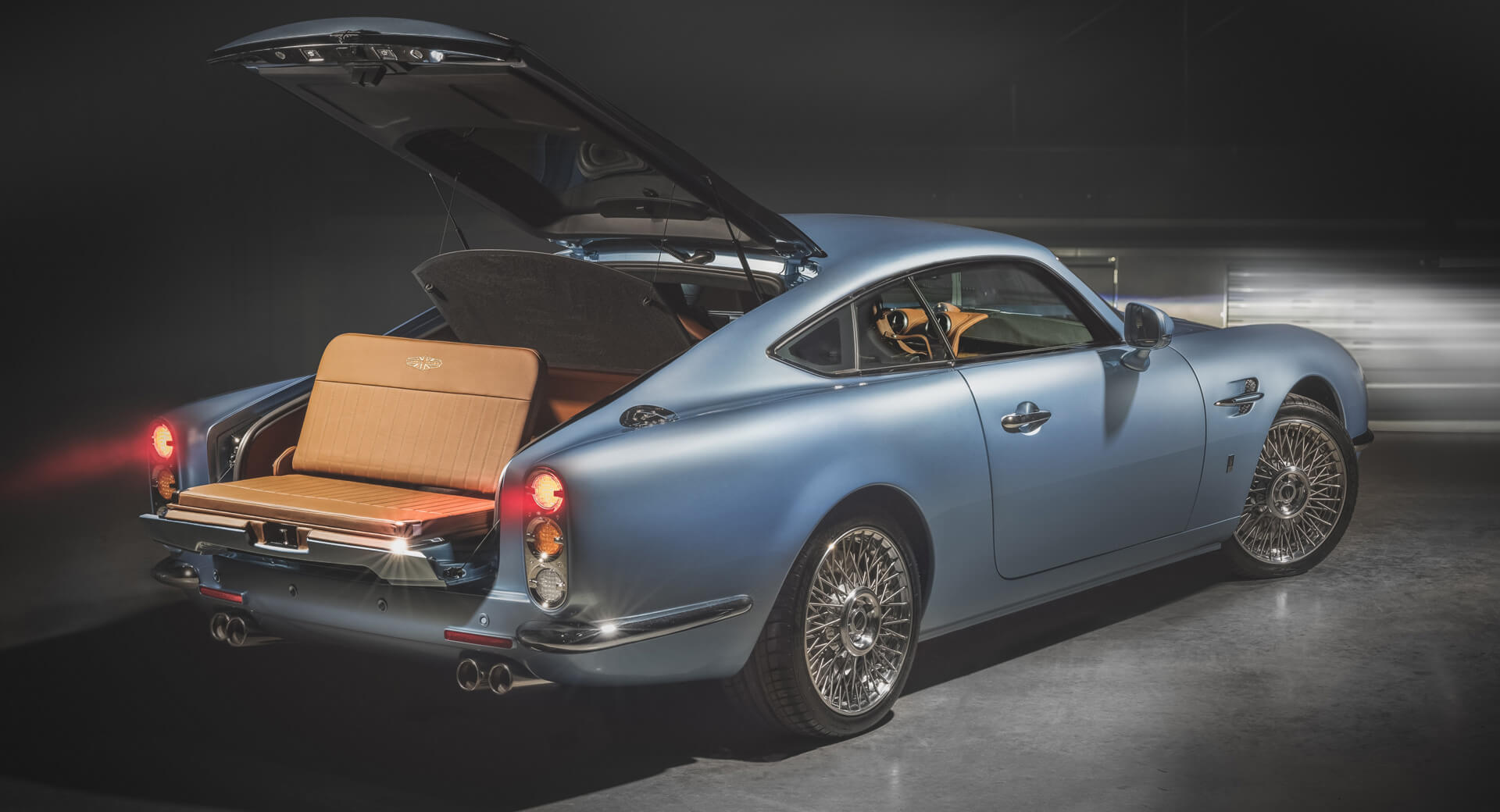 This Bespoke DBA Speedback GT Has A Picnic Seat And A Custom Drinks Set