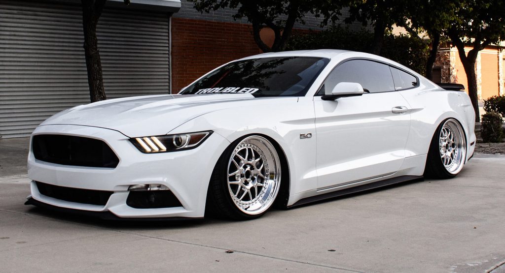 Stanced Ford Mustang GT On Custom Wheels Does Look Troubled Indeed