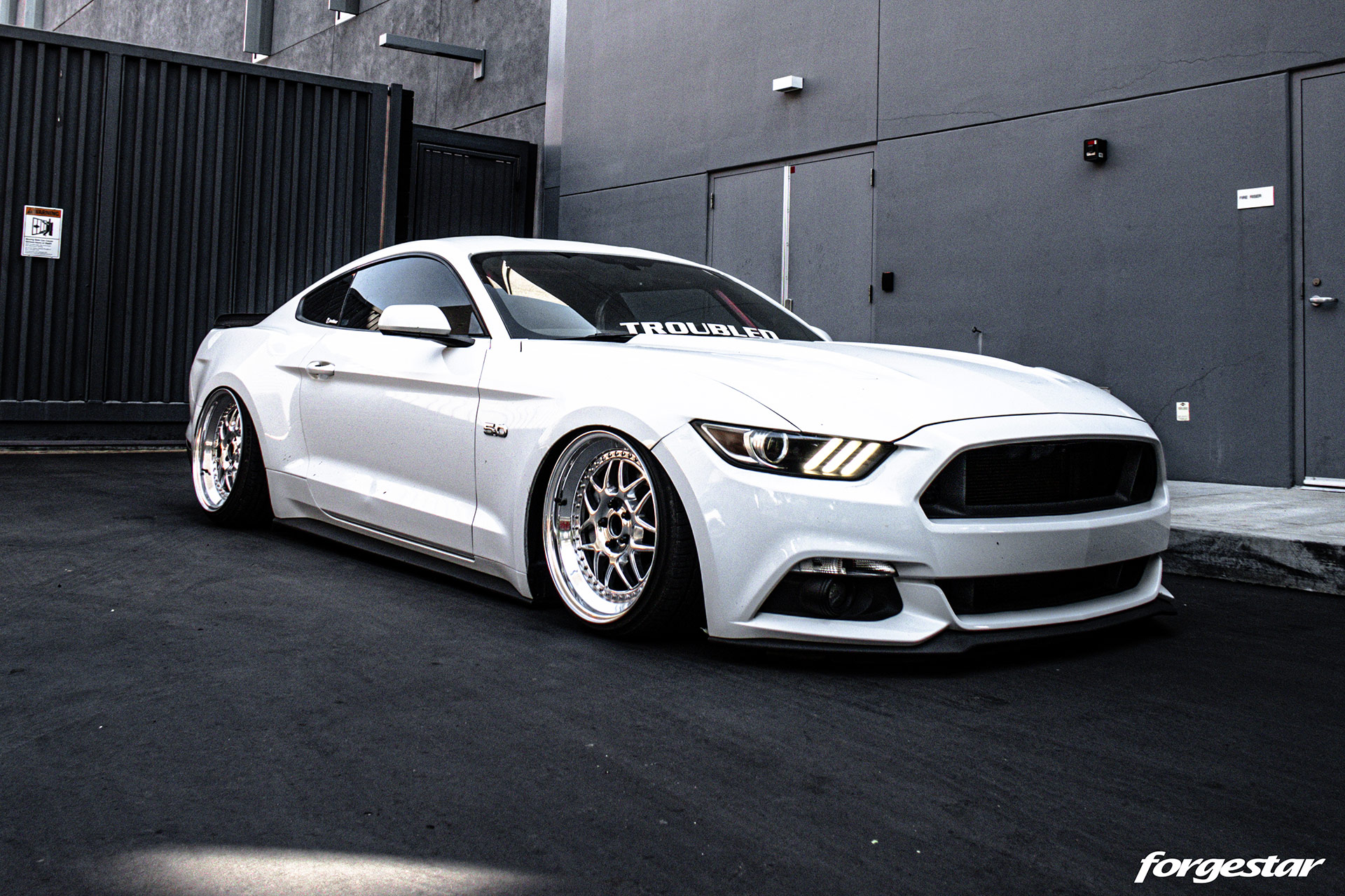 Stanced Ford Mustang GT On Custom Wheels Does Look Troubled Indeed