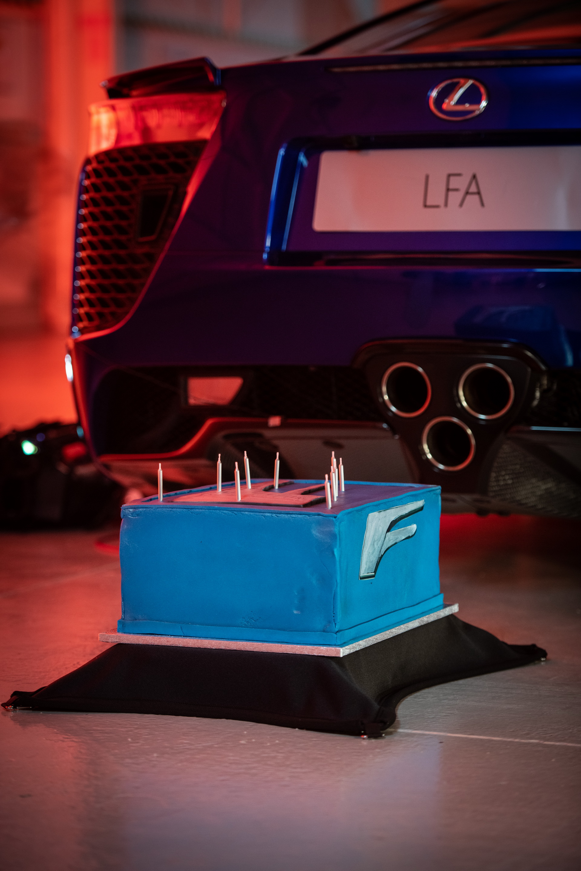 Watch The Lexus LFA Literally Blow 10 Candles Off Its Birthday Cake