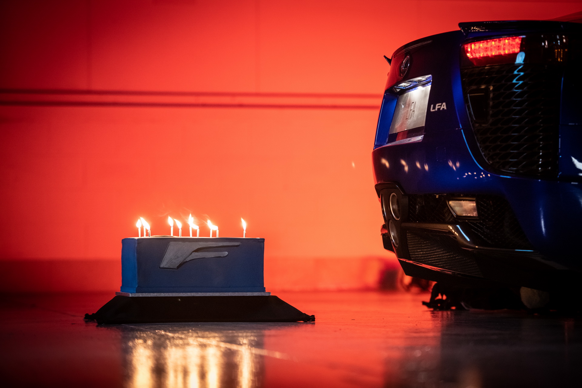 Watch The Lexus LFA Literally Blow 10 Candles Off Its Birthday Cake