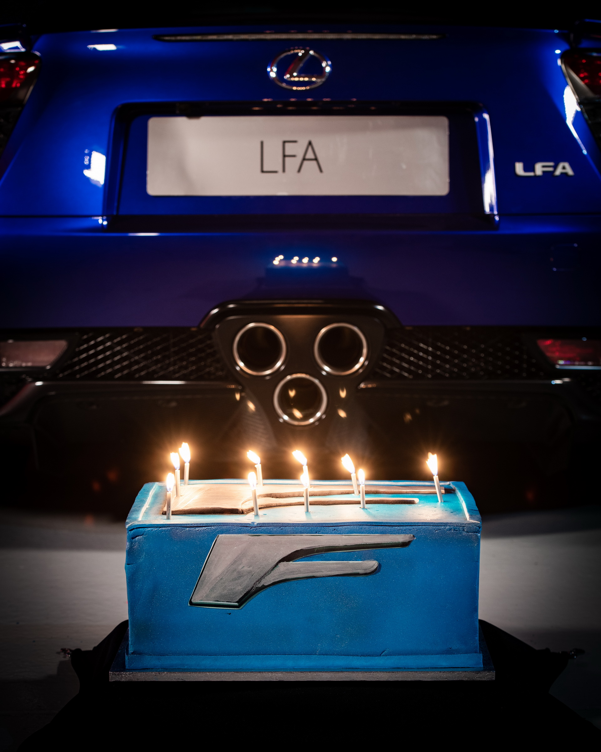 Watch The Lexus LFA Literally Blow 10 Candles Off Its Birthday Cake