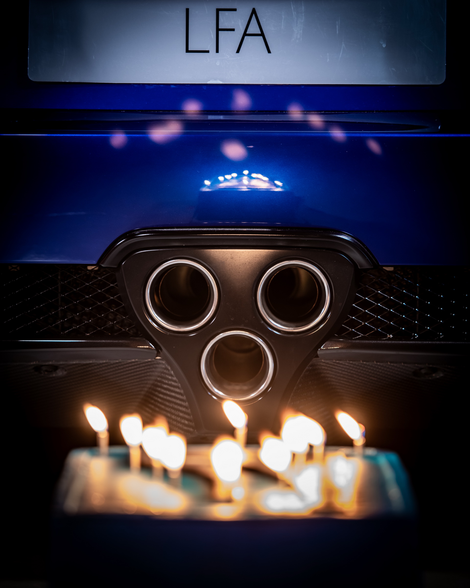 Watch The Lexus LFA Literally Blow 10 Candles Off Its Birthday Cake