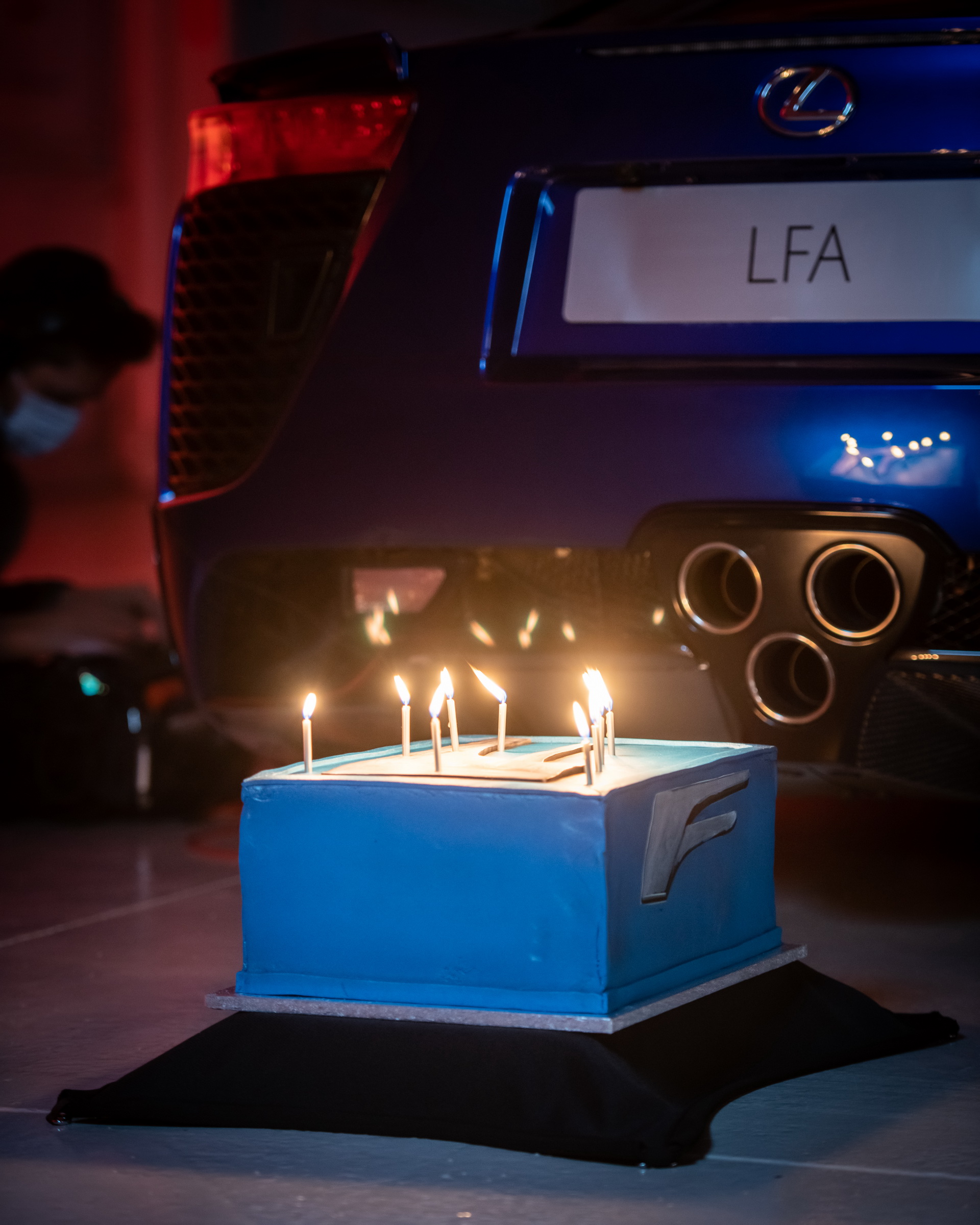 Watch The Lexus LFA Literally Blow 10 Candles Off Its Birthday Cake