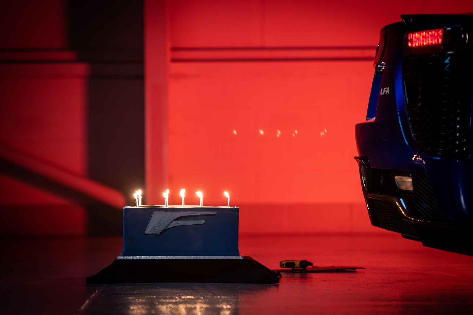 Watch The Lexus LFA Literally Blow 10 Candles Off Its Birthday Cake
