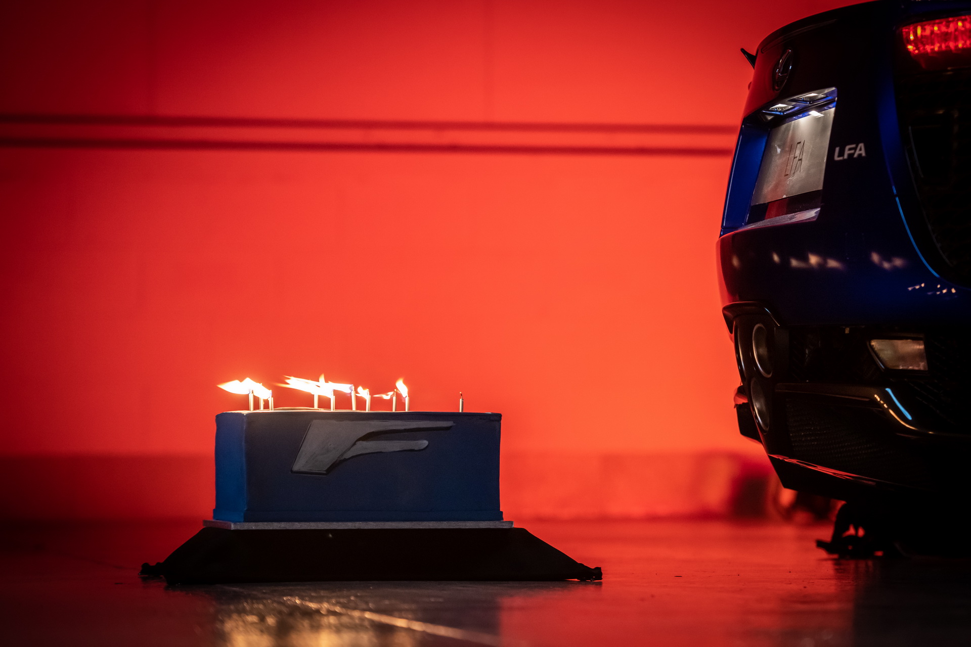 Watch The Lexus LFA Literally Blow 10 Candles Off Its Birthday Cake