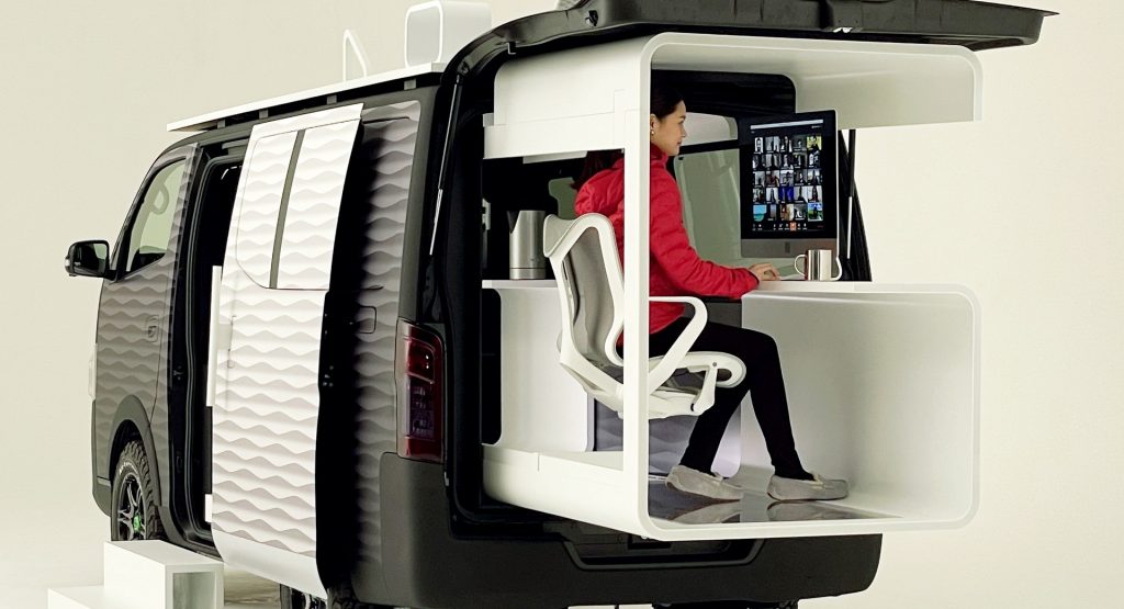  Work Anywhere With The Nissan NV350 Caravan Office Pod Concept