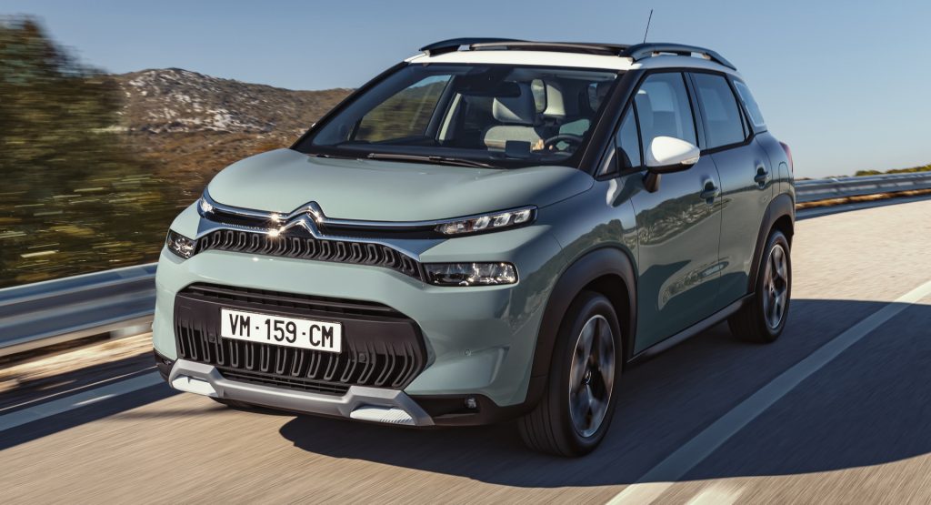  Redesigned 2021 Citroen C3 Aircross Shows Its New Fish-Like Face For The First Time