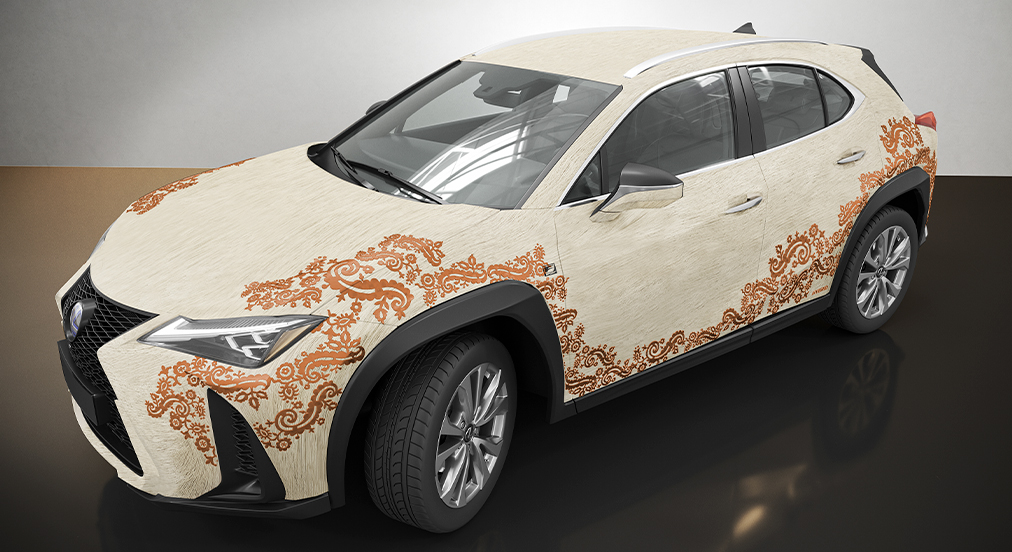 Don’t Get Any Ideas, But Lexus UX Art Car Winner Is Covered In Thousands Of Paper Petals