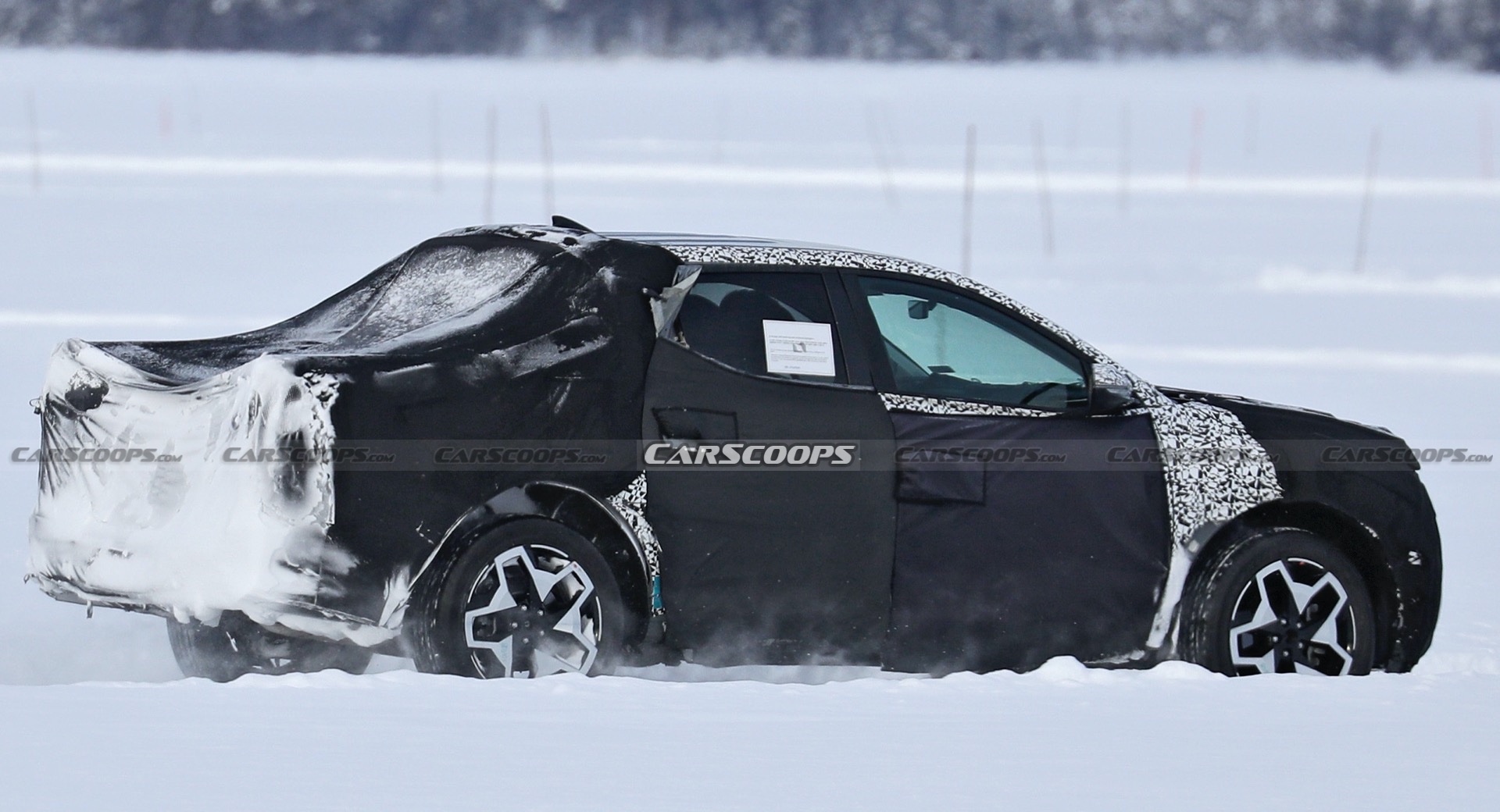 New Spy Shots Of Hyundai’s First Pickup Truck Emerge | Carscoops