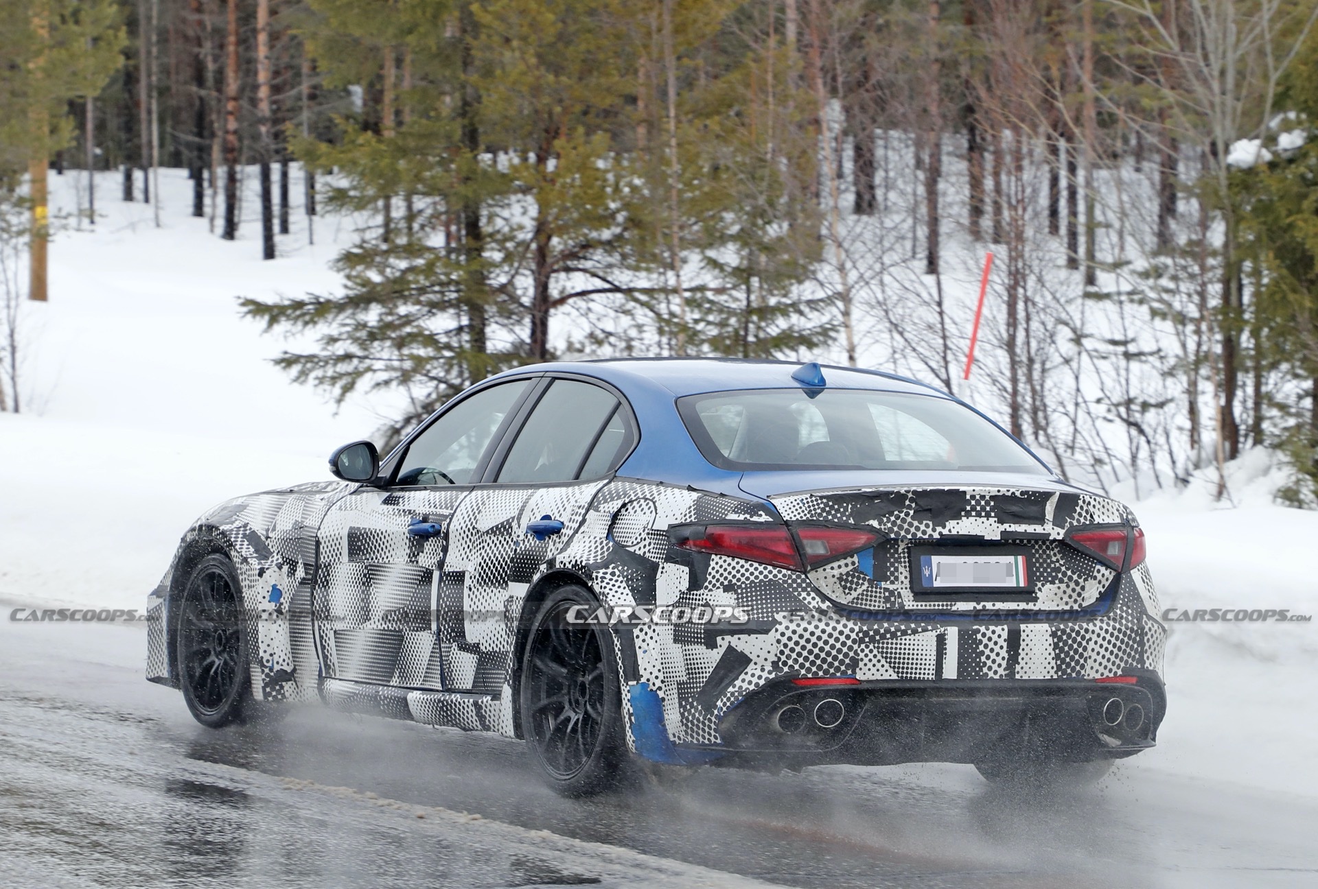 New Maserati GranTurismo Mule With Alfa Romeo Body Spotted Ahead of ICE And EV Launch